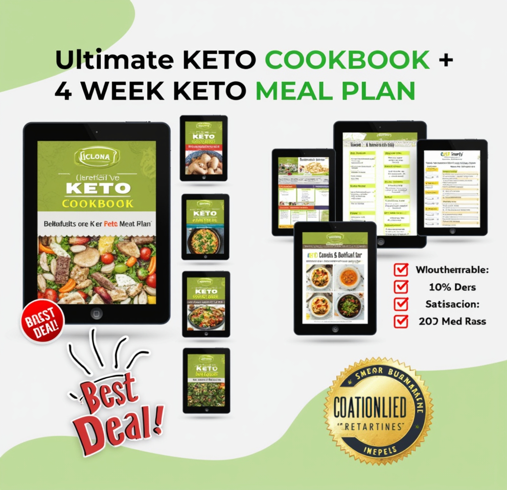 The Ultimate Keto E-Cookbook with meal plan