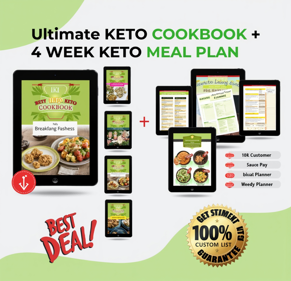 The Ultimate Keto E-Cookbook with meal plan